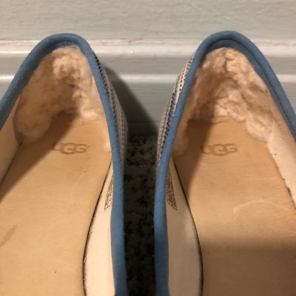 Ugg Marleigh Serape Genuine Lamb Fur Multicolored Sandal Size 8 - Picture 3 of 9